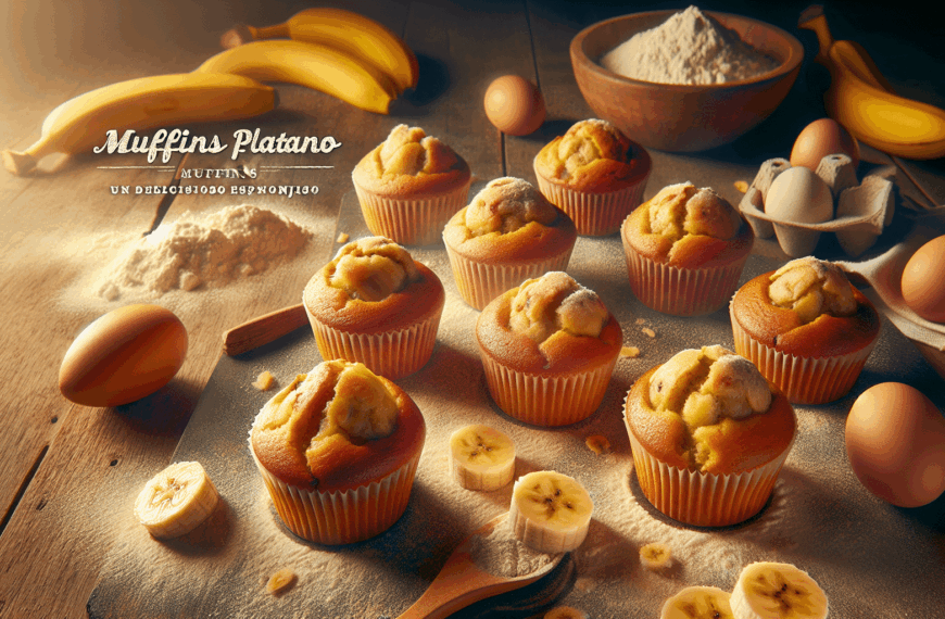 Muffins de Plátano: Un Delicioso Bocado Esponjoso