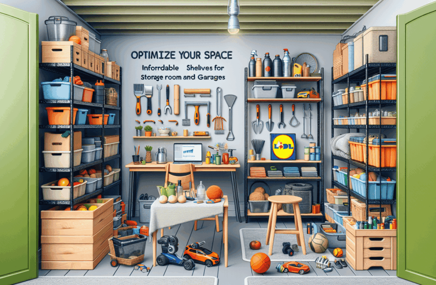 Optimiza Tu Espacio: Estanterías Asequibles de Lidl para Trasteros y Garajes