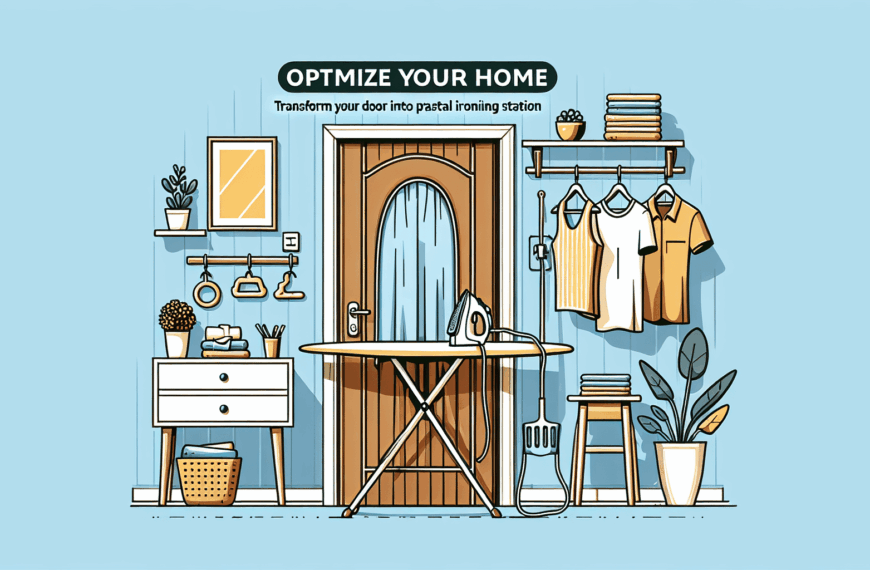 Optimiza Tu Hogar: Transforma Tu Puerta en una Práctica Estación de Plancha