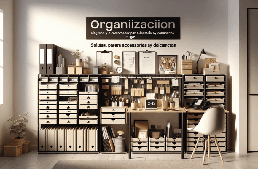 Organización Elegante y Económica: Soluciones Innovadoras de Tiger para Almacenar Accesorios y Documentos