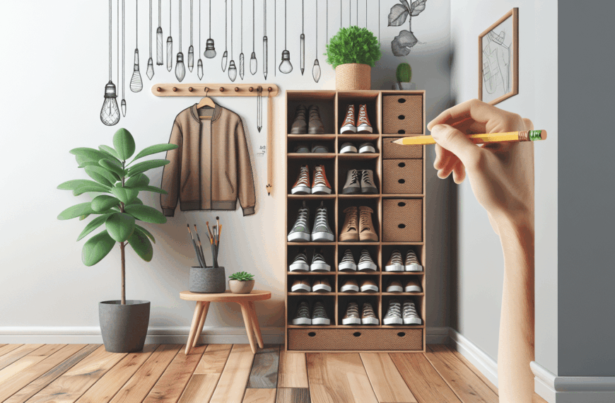 Solución Ingeniosa: Organizador Compacto de Zapatos para Pasillos Reducidos