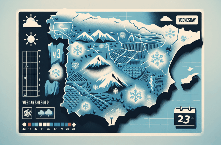 Previsión meteorológica en Castilla-La Mancha: heladas débiles generalizadas para este miércoles