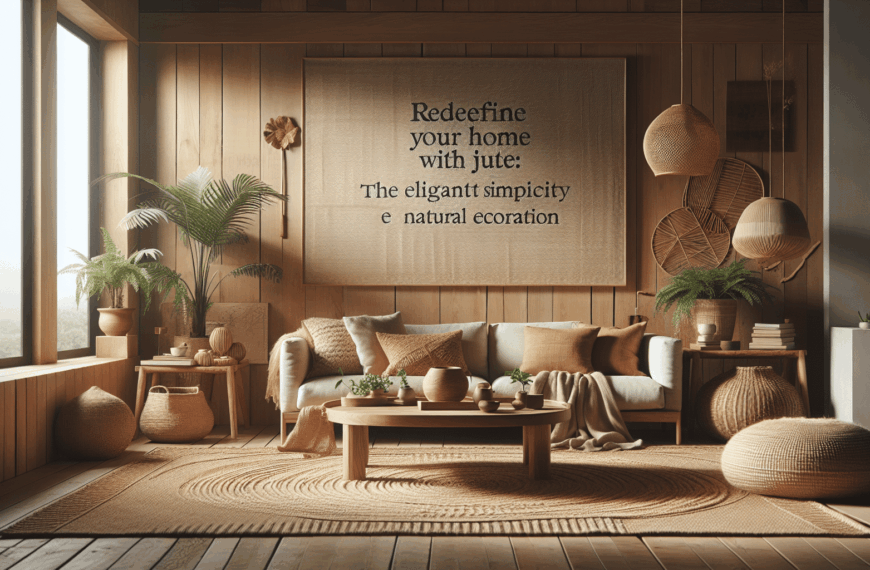 Redefine tu Hogar con Yute: La Sencillez Elegante de la Decoración Natural