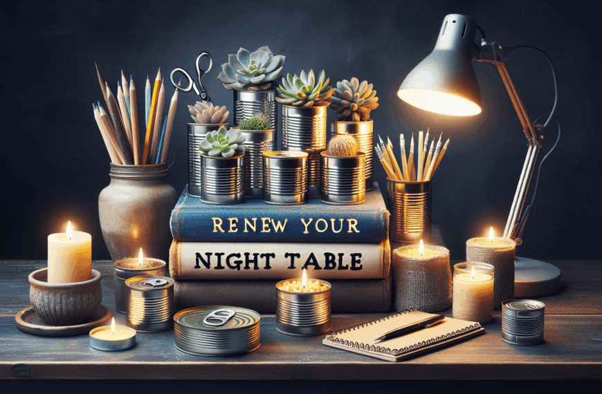 Renueva tu Mesita de Noche: Ideas Innovadoras para Reutilizar Latas de Atún