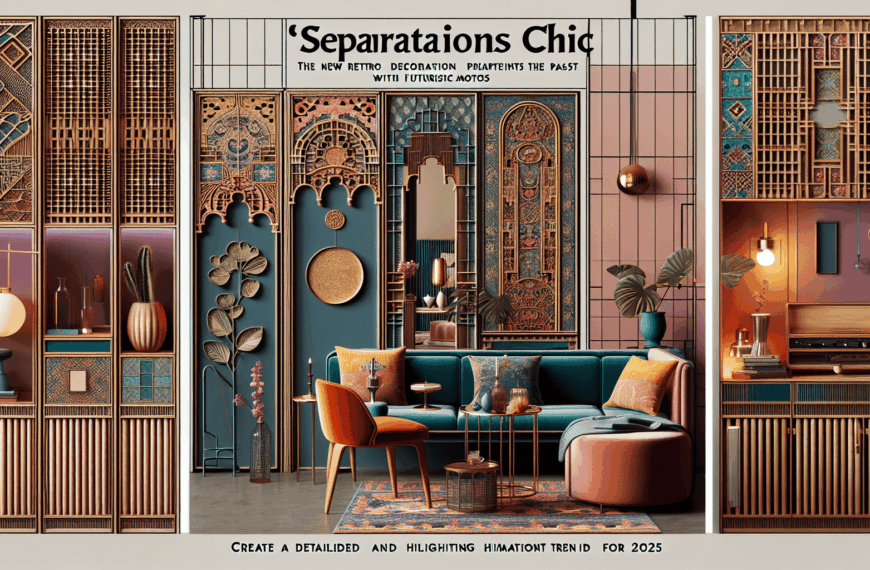 Separaciones Chic: La Tendencia Retro que Revoluciona la Decoración 2025