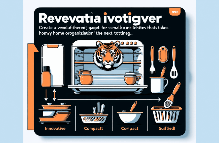 Transforma Tu Cocina Pequeña: El Innovador Gadget de Tiger que Revoluciona el Orden en el Hogar