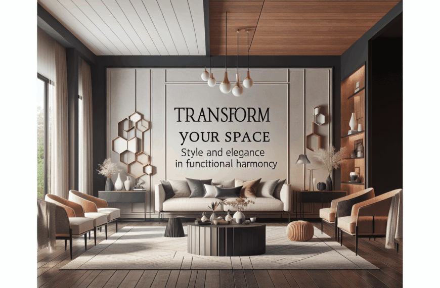 Transforma Tu Espacio: Estilo y Elegancia en Armonía Funcional