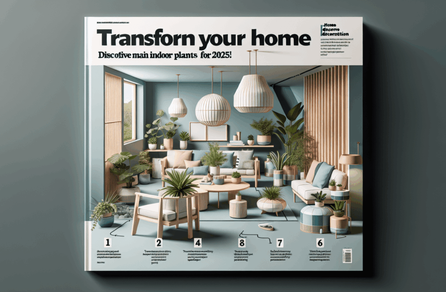 Transforma Tu Hogar: Las Seis Principales Tendencias en Plantas de Interior para 2025