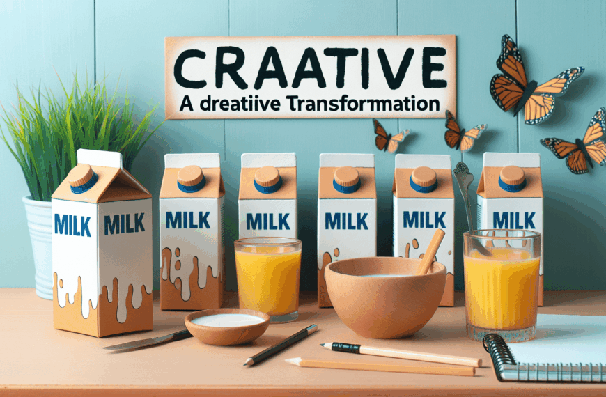 Arte y Sostenibilidad: Decoraciones Únicas con Cartones de Leche de Mercadona