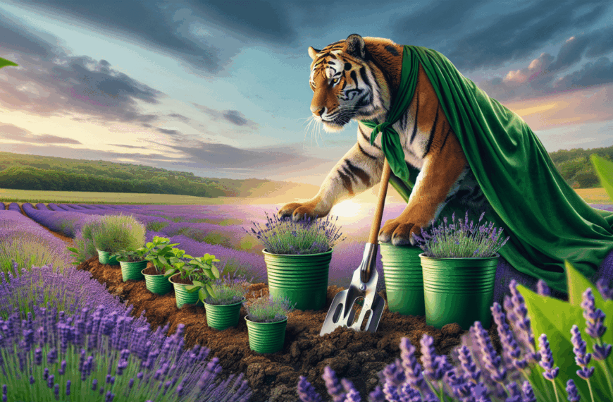 Transformación Sostenible: Tiger Revoluciona el Cultivo de Lavanda con Tarritos Reutilizables para la Cocina
