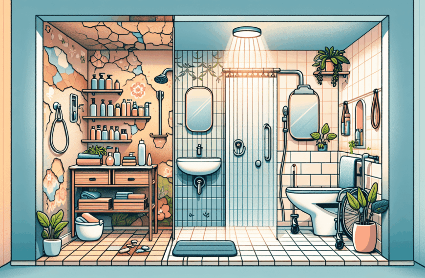 Transformación de un Baño Anticuado en un Oasis Moderno y Accesible