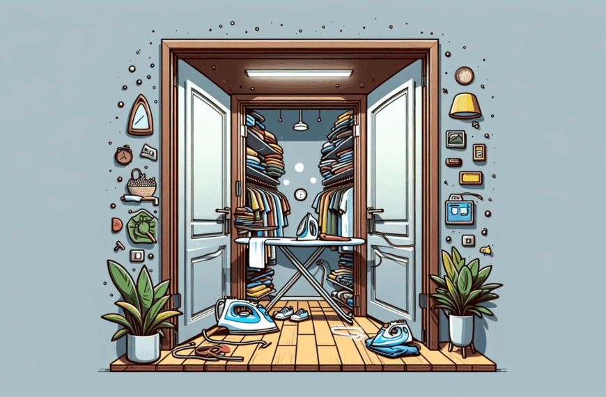 Convierte Tu Puerta en Espacio Útil: Crea un Práctico Cuarto de Plancha en un Piso Pequeño