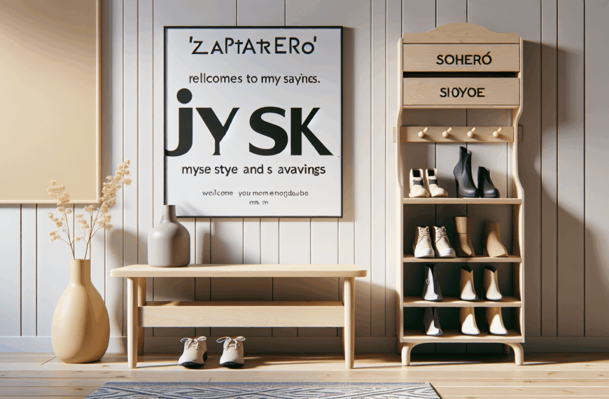Zapatero JYSK: Estilo y Ahorro para Renovar Tu Entrada