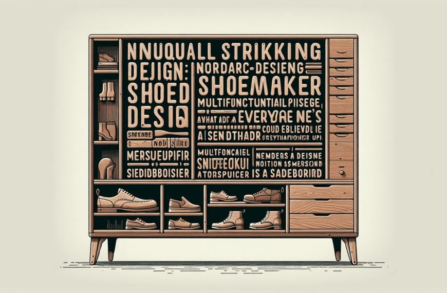 Zapatero de Estilo Nórdico: El Mueble Multifuncional que Sorprende como Aparador