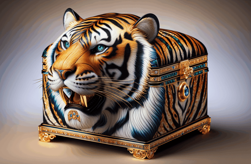 Elegancia Felina: El Joyero Tiger para Mis Secretos