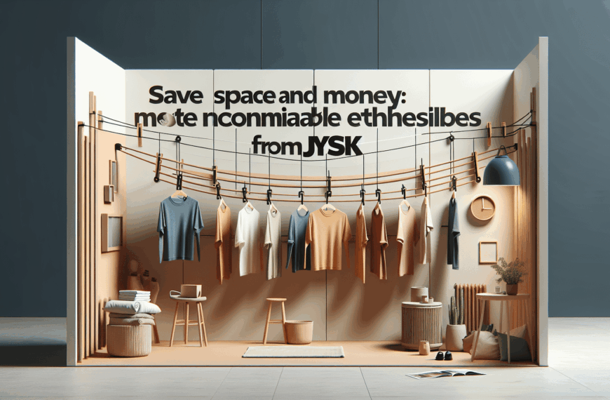 Ahorra Espacio y Dinero: Los Tendederos Extensibles Más Económicos de JYSK