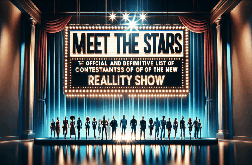 Conoce a las Estrellas: La Lista Oficial y Definitiva de Concursantes del Nuevo Reality de Telecinco