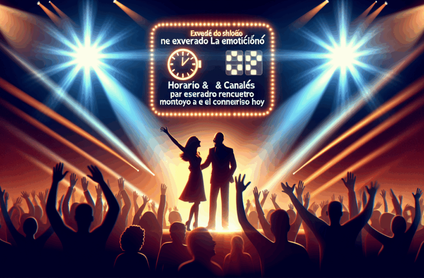 Revive la Emoción: Horario y Canales para No Perderte el Esperado Reencuentro de Montoya y Anita en el Concurso Hoy