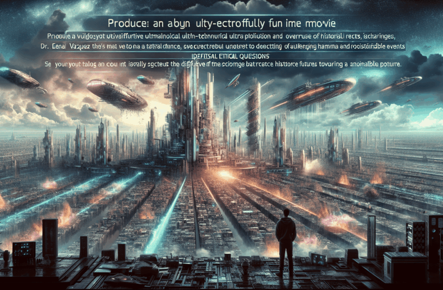 Título: "Ecos del Mañana" Sinopsis: En el año 2050, la humanidad ha alcanzado un punto de inflexión. Las ciudades están saturadas, los recursos naturales se agotan a un ritmo alarmante y el cambio climático amenaza con cambios irreversibles. En este contexto, un científico visionario, Dr. Elena Vázquez, descubre una tecnología que permite viajar en el tiempo. Con la esperanza de redirigir el curso de la humanidad hacia un futuro más sostenible, un equipo de expertos es enviado al pasado para intervenir en momentos clave. Sin embargo, pronto se dan cuenta de que cada cambio tiene consecuencias inesperadas, enfrentándose a un&hellip;