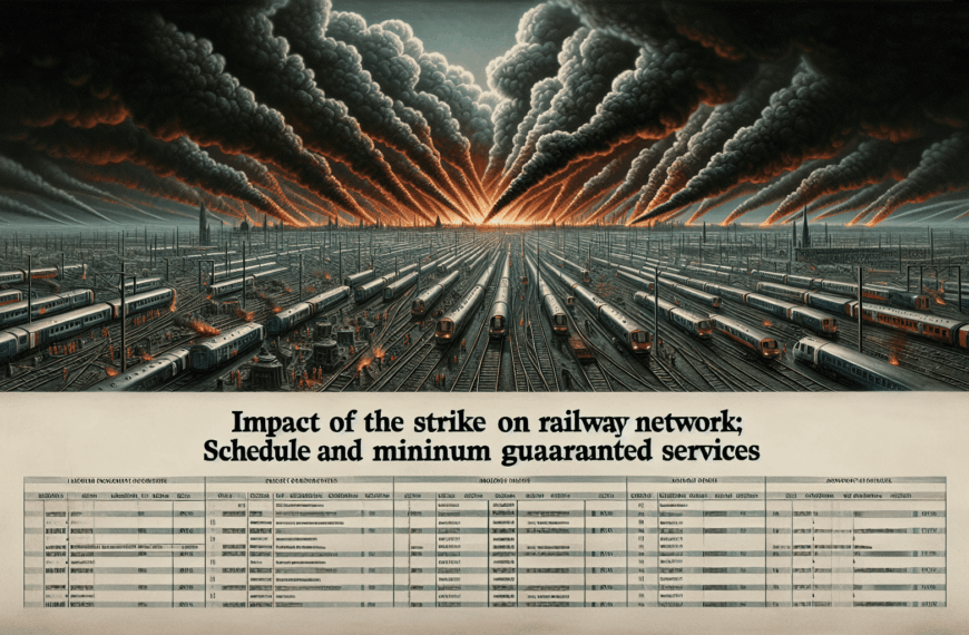 Impacto de la Huelga en la Red Ferroviaria: Calendario de Servicios Afectados y Mínimos Garantizados