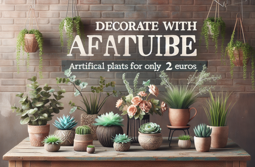 Decora con Naturaleza Asequible: Plantas Artificiales por Solo 2 Euros