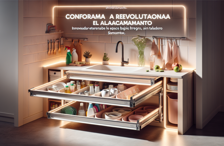 Conforama Revoluciona el Almacenamiento: Innovadora Estantería Extensible para el Espacio Bajo el Fregadero, Sin Taladros