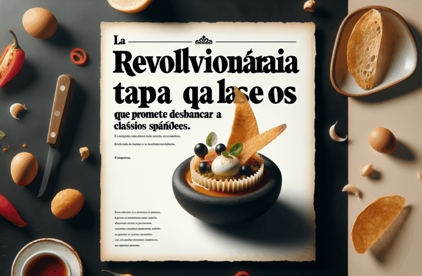 El Futuro Gastronómico: La Tapa Innovadora que Amenaza con Superar a los Clásicos Españoles
