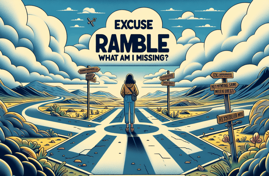 Disculpen el desvarío: ¿Qué me estoy perdiendo?