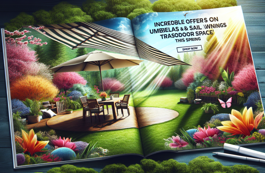 Ofertas Increíbles en Sombrillas y Toldos Vela para Transformar tu Espacio Exterior Esta Primavera en Amazon