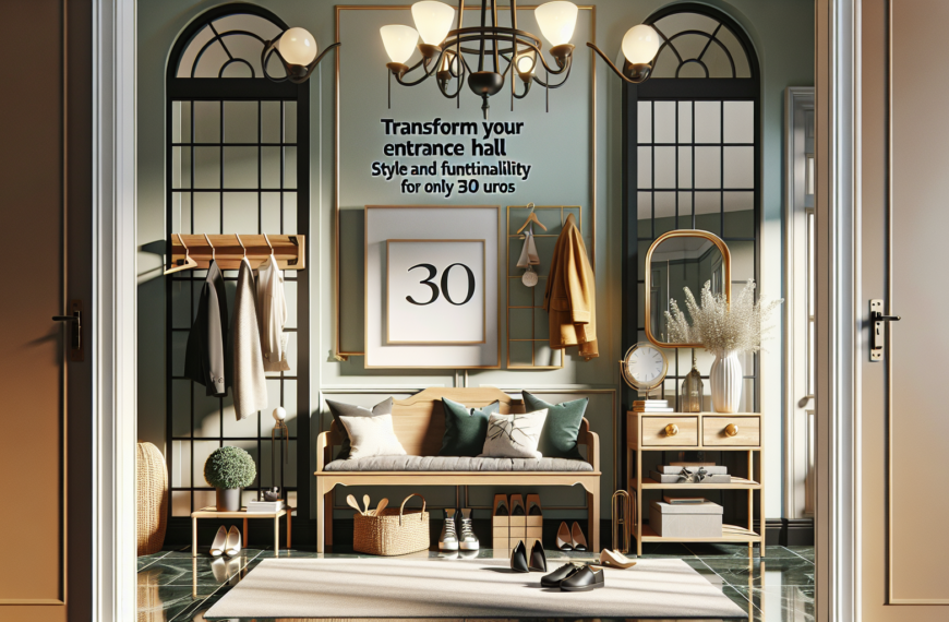 Transforma Tu Recibidor: Estilo y Funcionalidad por Solo 30 Euros