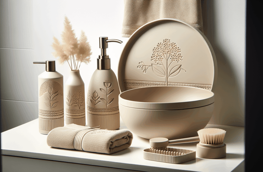 Descubre los Elegantes Accesorios de Baño ReNew de Brabantia en Soft Beige