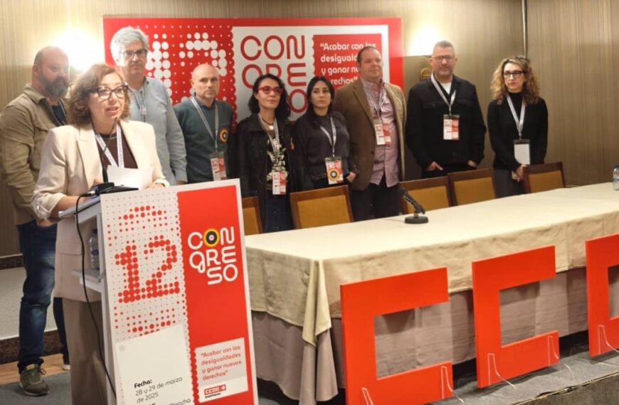 Ana Delgado, reelegida secretaria general de la Federación de Enseñanza de CCOO C-LM, reafirma su compromiso con la educación.