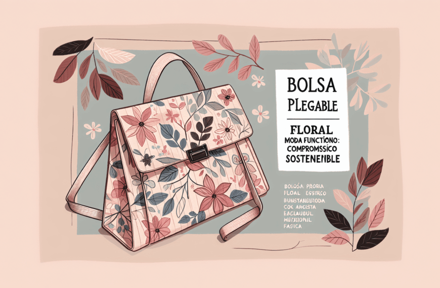 Bolsa Plegable Floral: Moda Funcional con Compromiso Sostenible