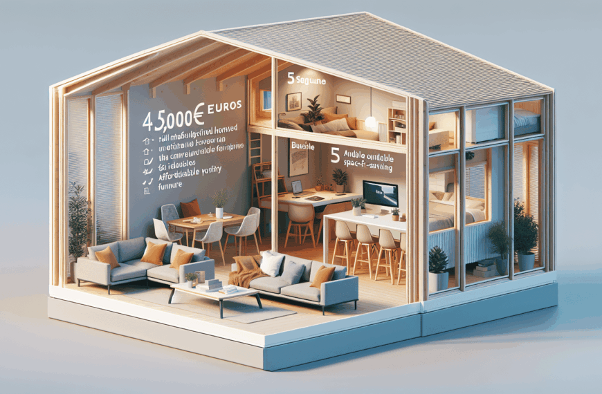 Hogar Prefabricado Equipado para Cinco Personas por Solo 45.000 Euros