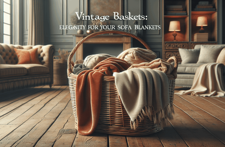 Cestas Vintage de Zara Home: Elegancia para tus Mantas de Sofá