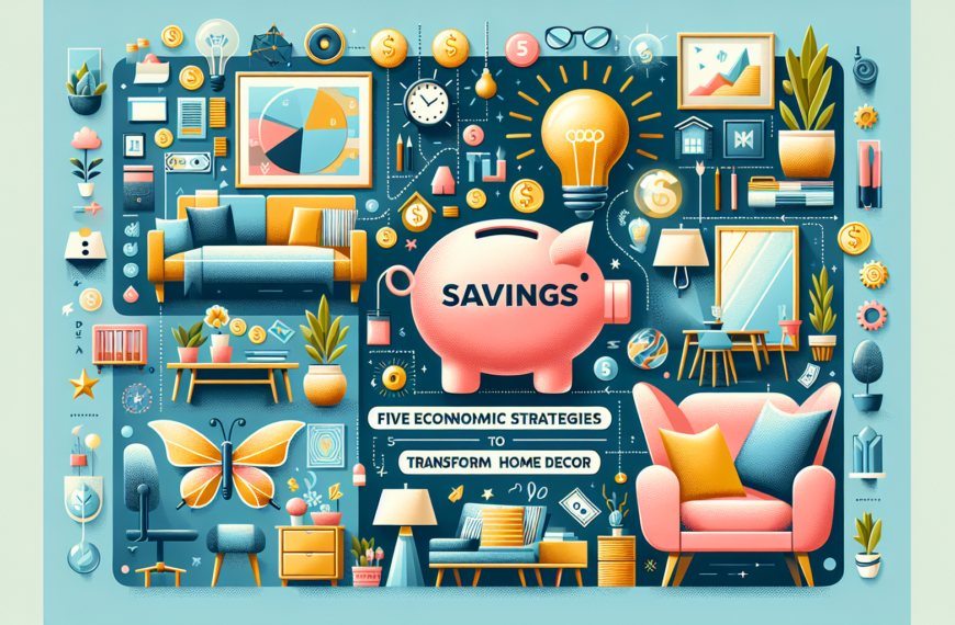 Cinco Estrategias Económicas Para Transformar la Decoración de Tu Hogar