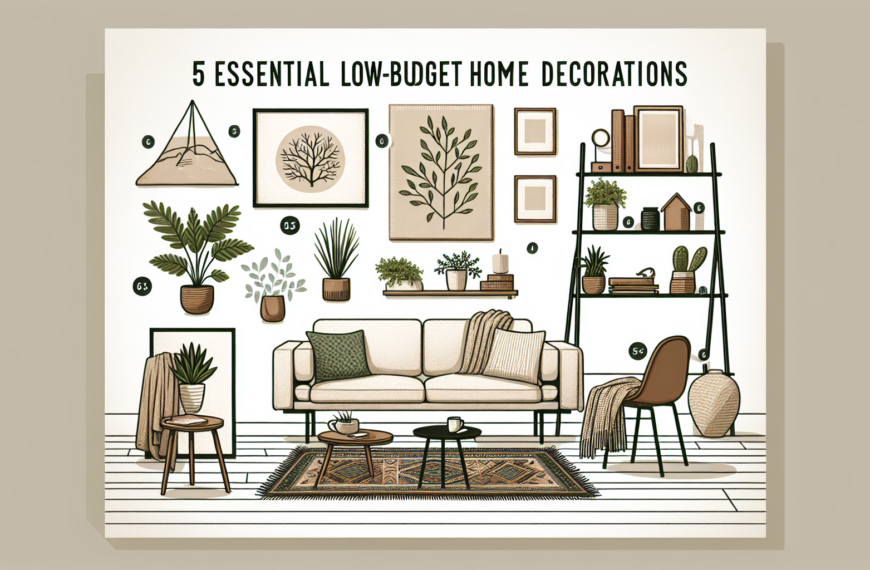 Transforma Tu Hogar: 5 Inversiones Clave Para Decorar Sin Gastar Mucho