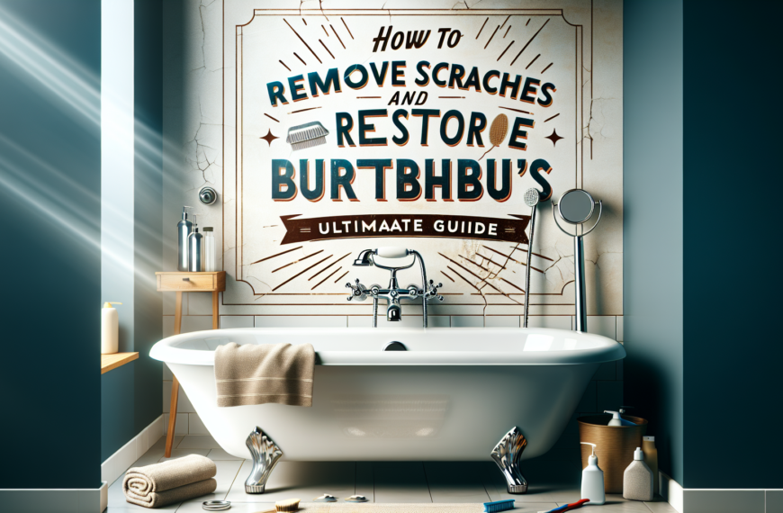 Cómo Eliminar Rayones y Restaurar el Brillo de Tu Bañera: Guía Definitiva
