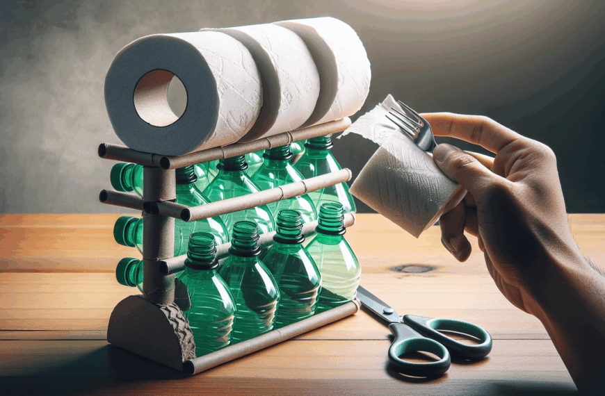 Cómo Hacer un Organizador de Papel Higiénico con Garrafas de Agua Recicladas