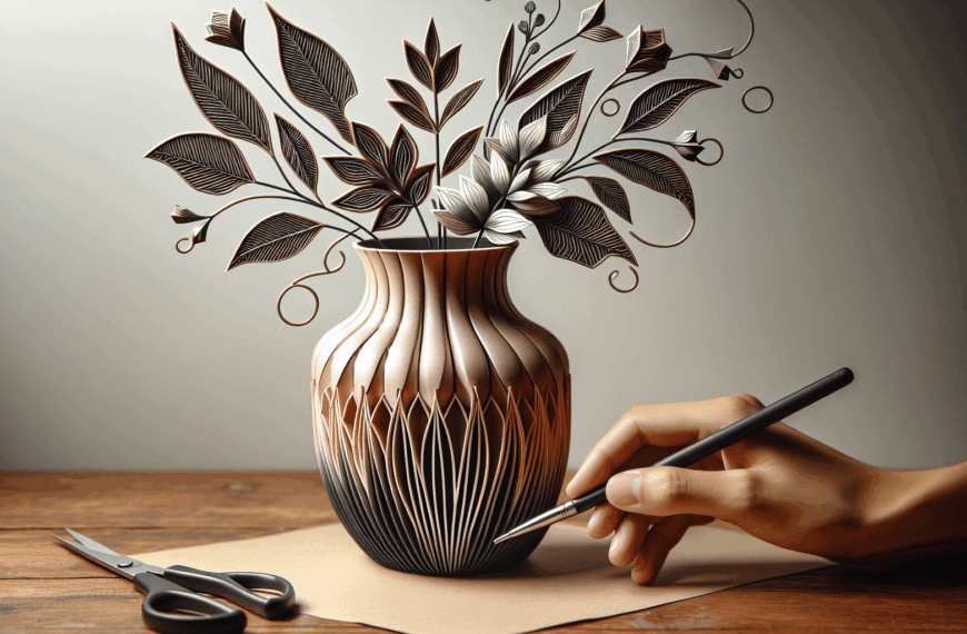 Diseña tu Propio Jarrón Moderno: Proyecto DIY Creativo