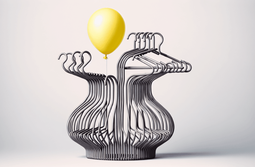 Transforma Perchas de Ikea y un Globo en un Jarrón Moderno y Elegante