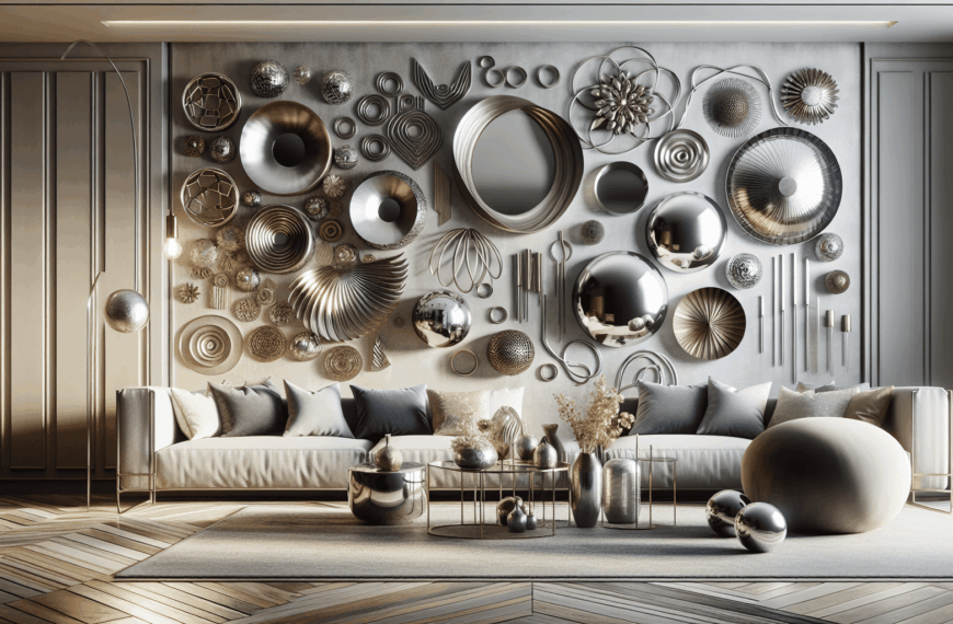 Creativas y Elegantes Propuestas para Decorar Paredes con Elementos Metálicos