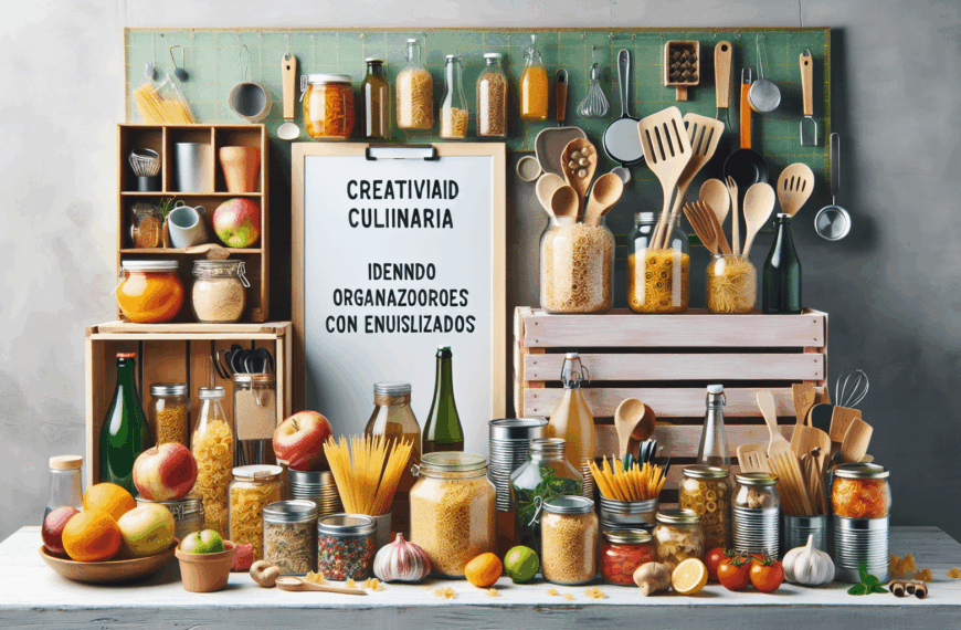 Creatividad Culinaria: Ideando Organizadores Innovadores con Envases Reutilizados