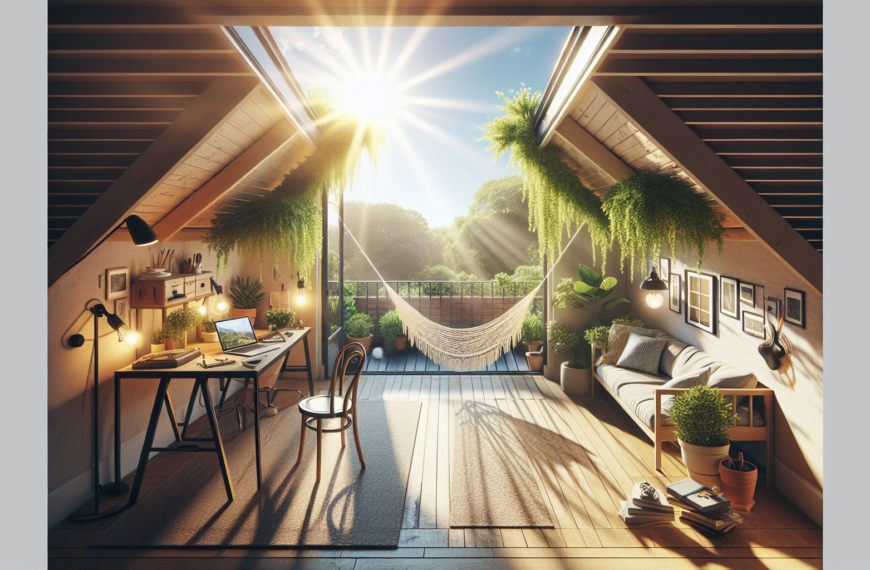 Creatividad Desatada: Transformando un Ático Estudio de 30 m² en un Paraíso con Terraza