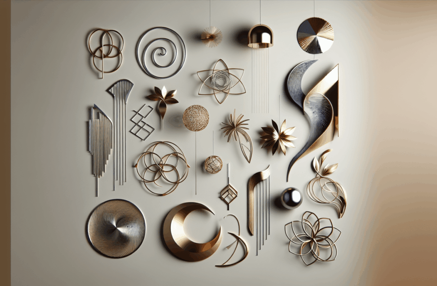 Decoración Moderna y Elegante: Ideas Innovadoras en Metal para Paredes