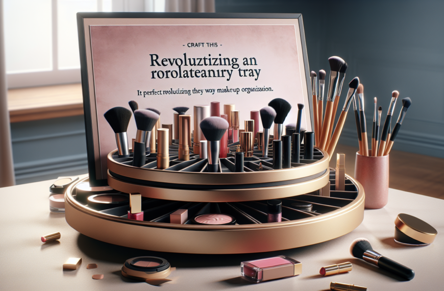 Descubre la Innovadora Bandeja Giratoria de H&M Home para un Maquillaje Perfecto