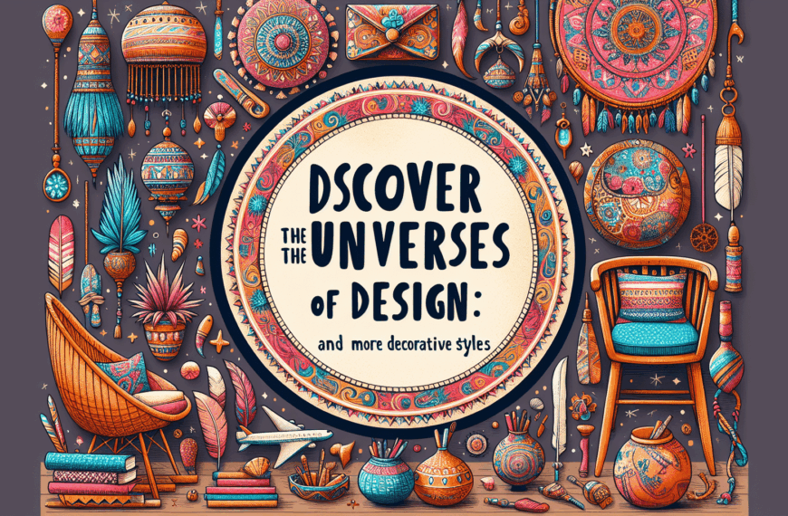Descubre los Universos del Diseño: Bohemio, Costero, Ecléctico y Más Estilos Decorativos