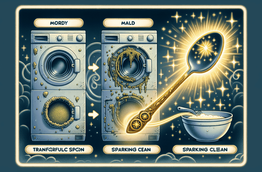 El Poder de la Cucharada Mágica: Cómo Eliminar el Moho de la Goma de tu Lavadora