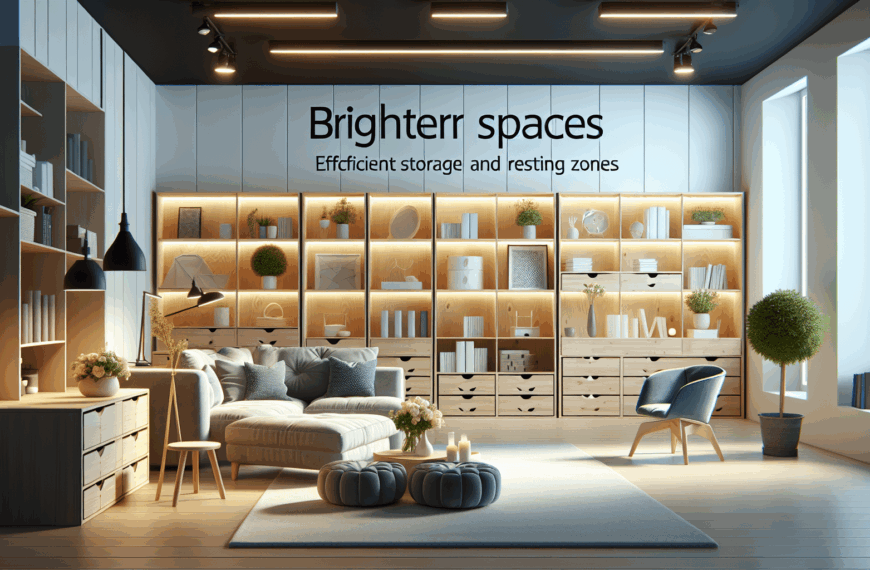 Optimización del Hogar: Almacenamiento Inteligente y Áreas de Relax Luminosas
