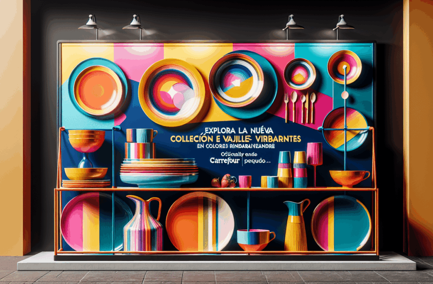 Explora la Nueva Colección de Vajillas en Colores Vibrantes de Carrefour